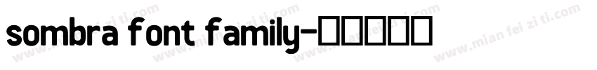 sombra font family字体转换